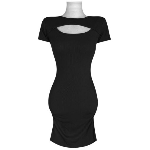 Đầm Body Mini Tay Ngắn Khoét Phía Trước DA159 Chemstore - Nữ - Women - Hình ảnh 9