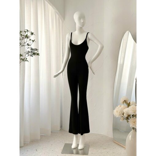 Bộ đồ Jumpsuit Áo Hai Dây Liền Quần Ống Loe JA003 Chemstore cho Nữ - Women - Hình ảnh 5