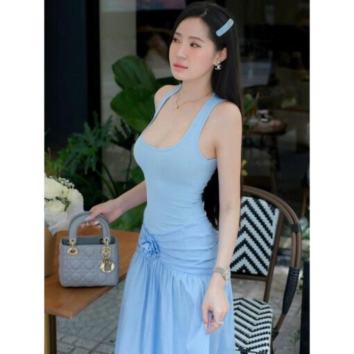 Đầm Maxi Body Cổ Vuông DA221 Chemstore cho Nữ - Women - Hình ảnh 8