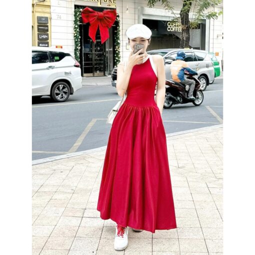 Đầm Maxi Body Phối Tùng Xòe DO195 Chemstore - Dành Cho Nữ - Women - Hình ảnh 2