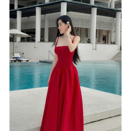 Đầm Maxi Hai Dây Dáng Xòe DA217 Chemstore - Nữ - Women - Hình ảnh 5
