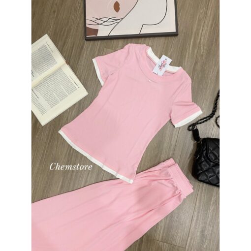 Bộ Áo Thun Tay Ngắn Ôm Dáng Mix Chân Váy Xòe Dáng Dài SA043 Chemstore - Nữ - Women - Hình ảnh 7
