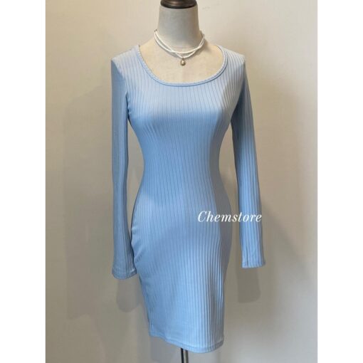 Đầm Mini Body Dài Tay DG050 Chemstore cho Nữ - Women - Hình ảnh 9