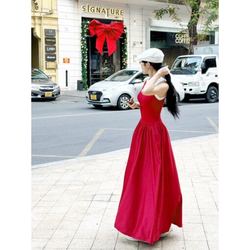 Đầm Maxi Body Phối Tùng Xòe DO195 Chemstore - Dành Cho Nữ - Women - Hình ảnh 3