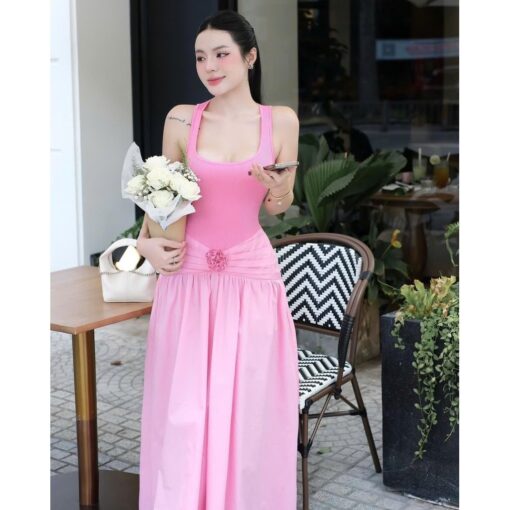 Đầm Maxi Body Cổ Vuông DA221 Chemstore cho Nữ - Women - Hình ảnh 3
