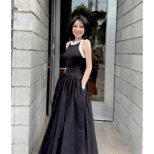 Đầm Maxi Body Phối Tùng Xòe DO195 Chemstore - Dành Cho Nữ - Women - Hình ảnh 6
