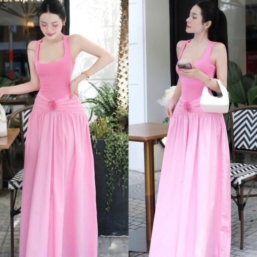 Đầm Maxi Body Cổ Vuông DA221 Chemstore cho Nữ - Women
