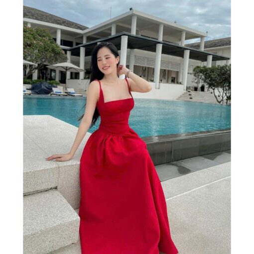 Đầm Maxi Hai Dây Dáng Xòe DA217 Chemstore - Nữ - Women - Hình ảnh 7