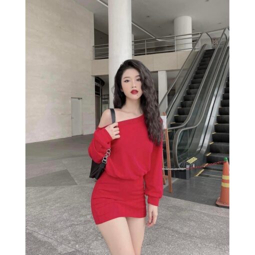 Đầm Mini Liền Trễ Vai Ôm Body DH003 Chemstore - Nữ - Women