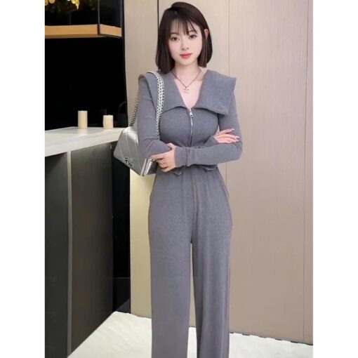 Set Áo Tay Dài Mix Quần Ống Suông SA069 Chemstore - Bộ đồ Nữ - Nữ, Women - Hình ảnh 5