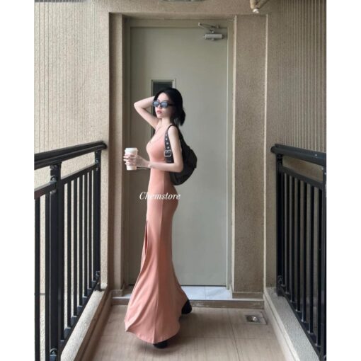 Đầm Maxi Body Ba Lỗ Xẻ Đùi Táo Bạo Quyến Rũ DO137 Chemstore - Hình ảnh 3