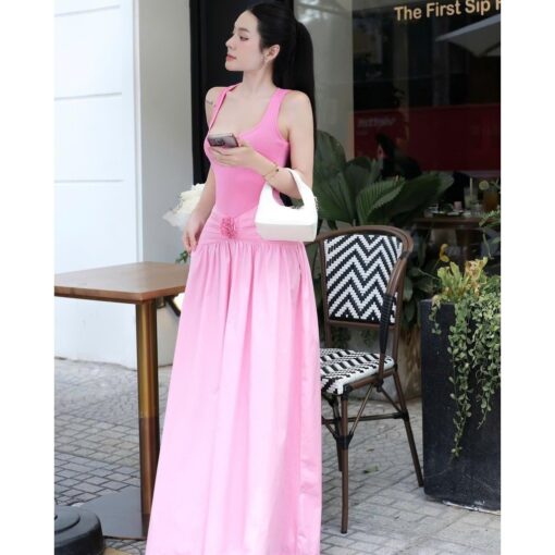 Đầm Maxi Body Cổ Vuông DA221 Chemstore cho Nữ - Women - Hình ảnh 2