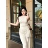 Bộ Áo Kiểu Mix Quần Ống Suông SA042 Chemstore cho Nữ - Women